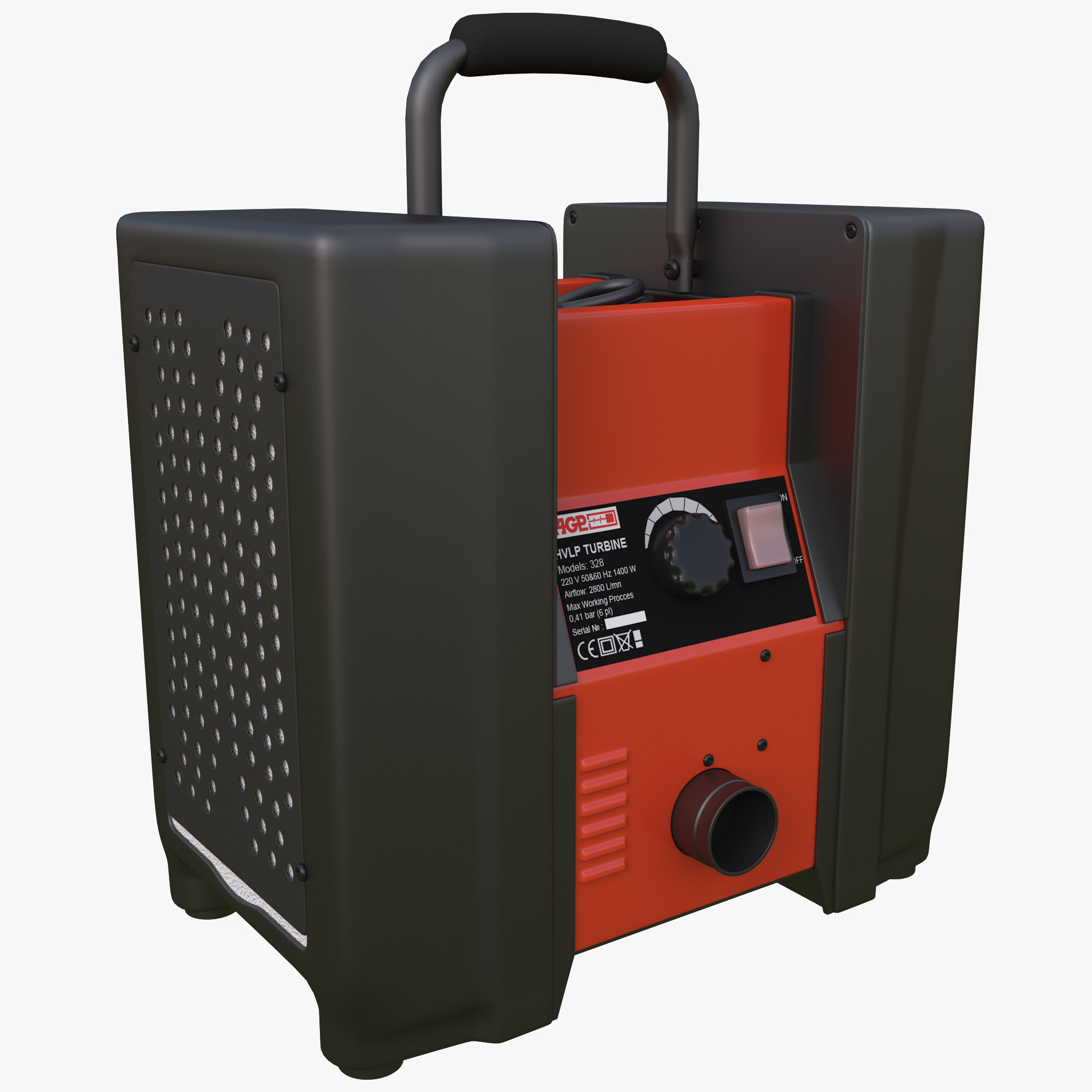 hvlp turbine paint sprayer 3d model