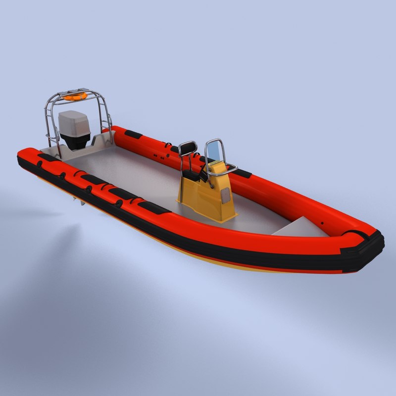 rigid inflatable boat 3d lwo