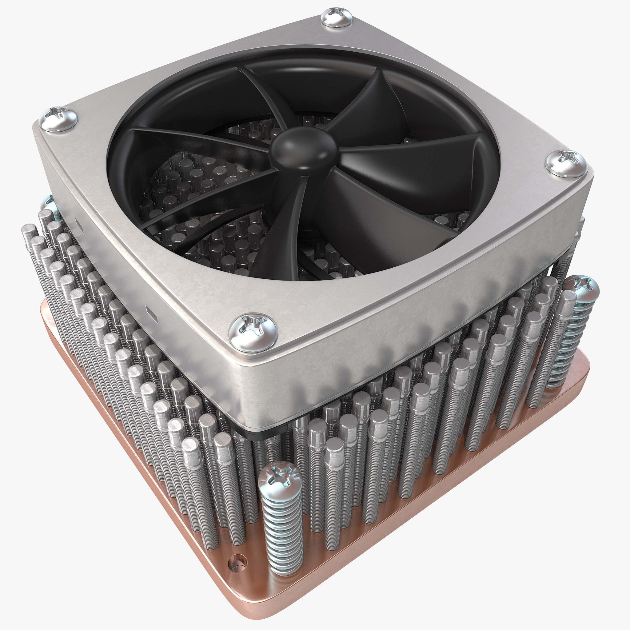 3d heatsink fan model
