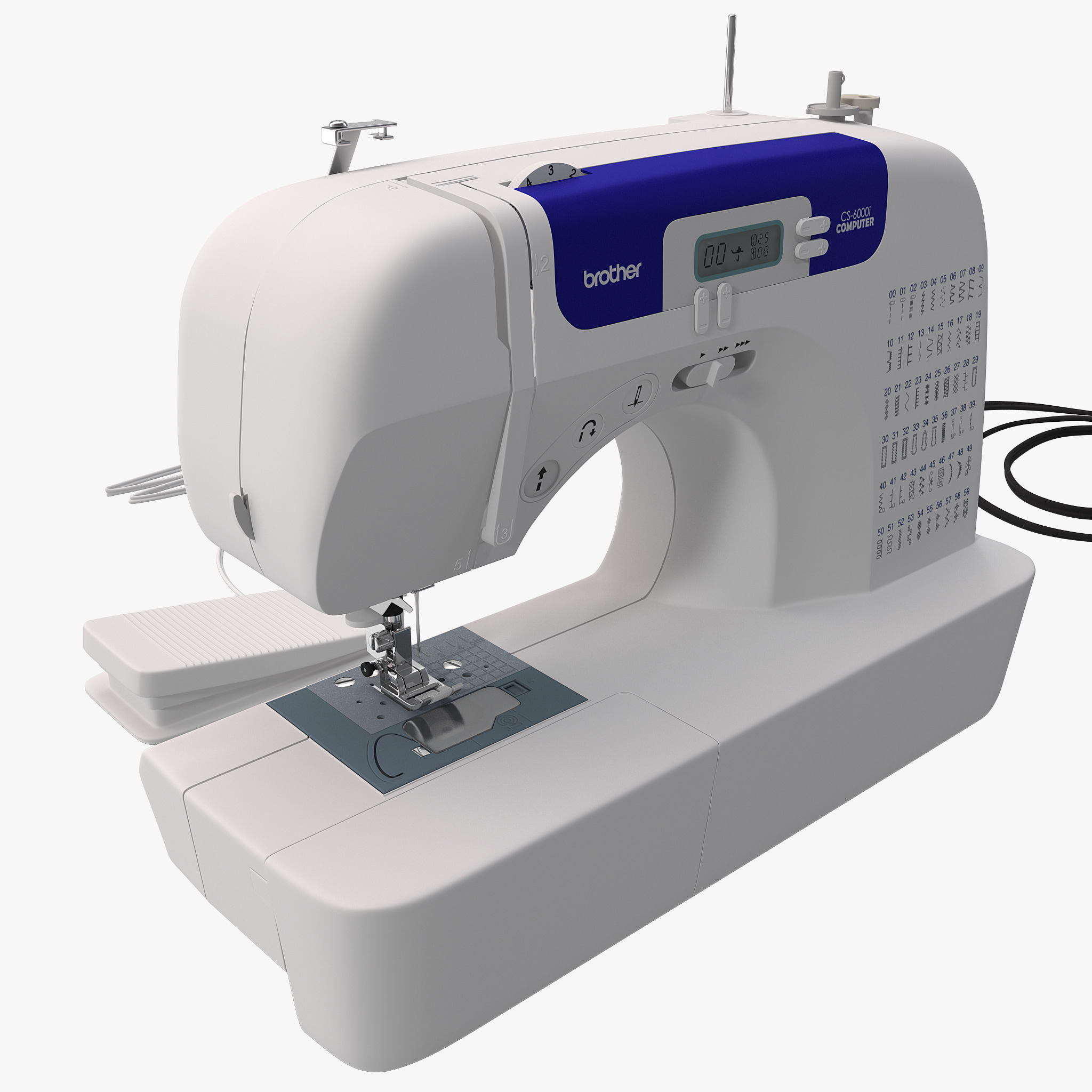 3d sewing machine brother cs 6000i model