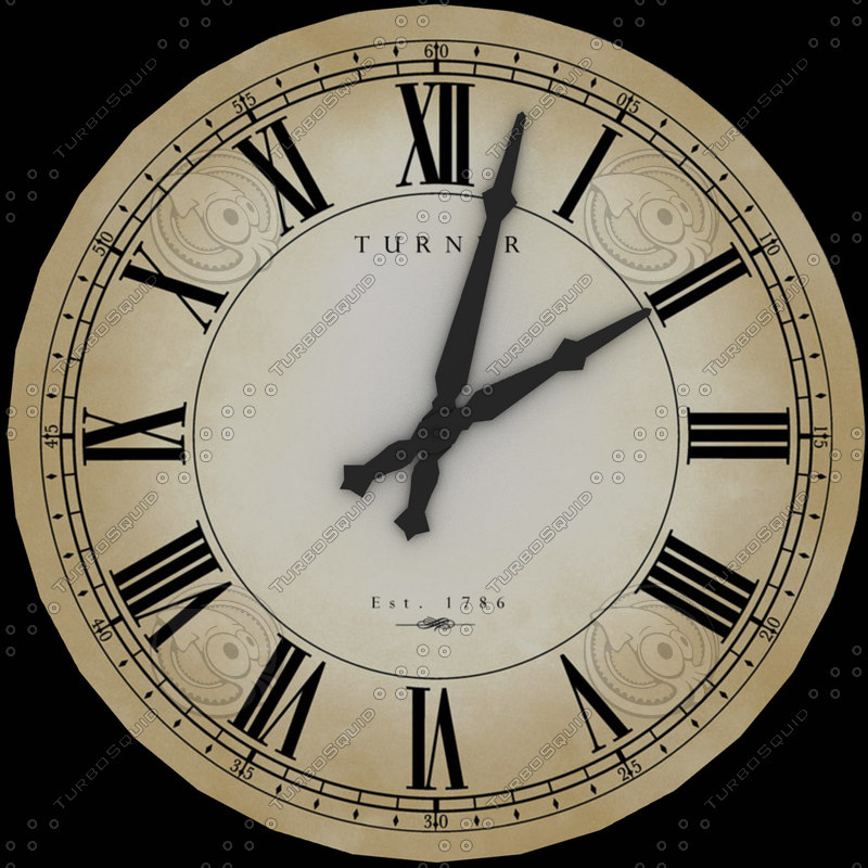 Texture jpg clock face watch