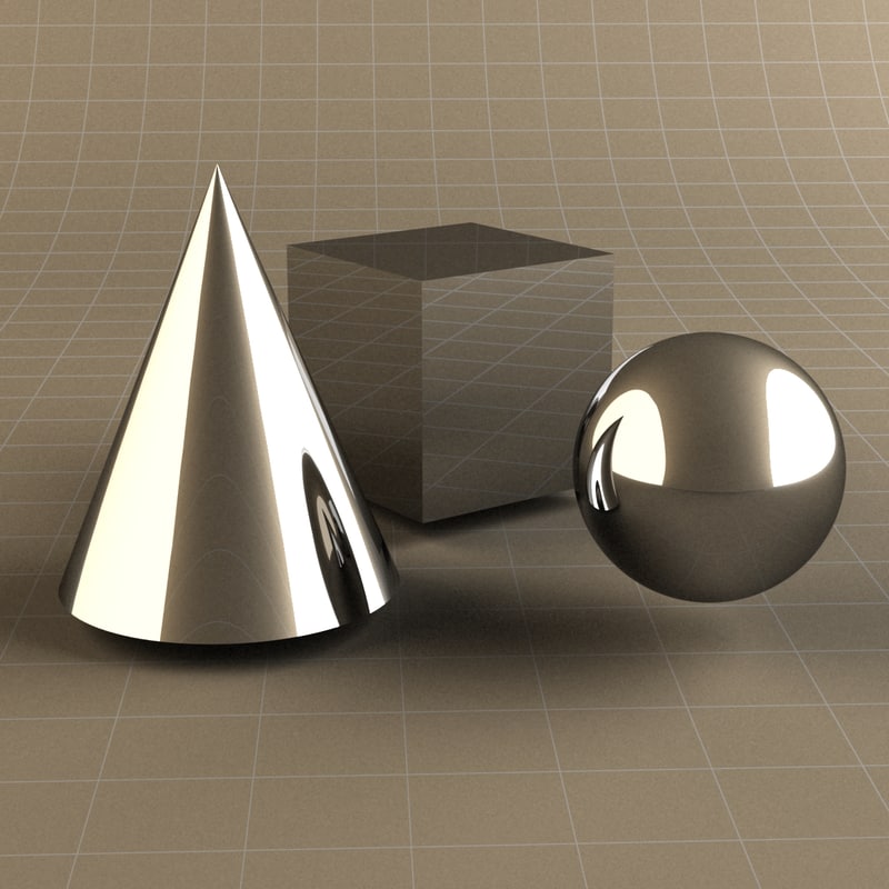 Materials mat Shiny Chrome Metal