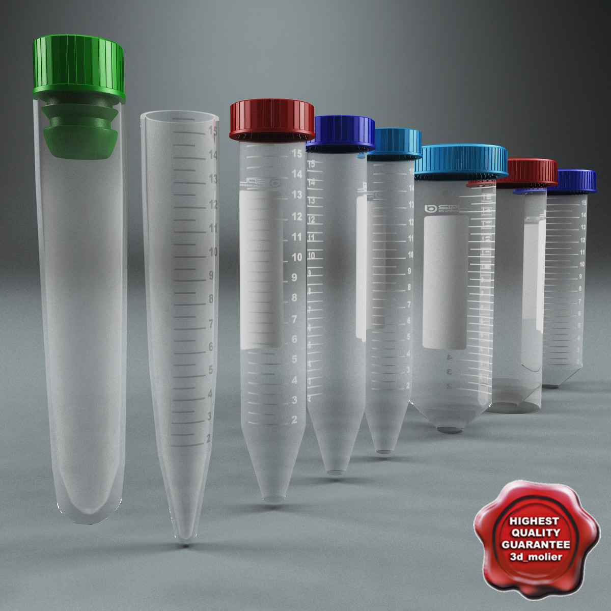 maya plastic vials