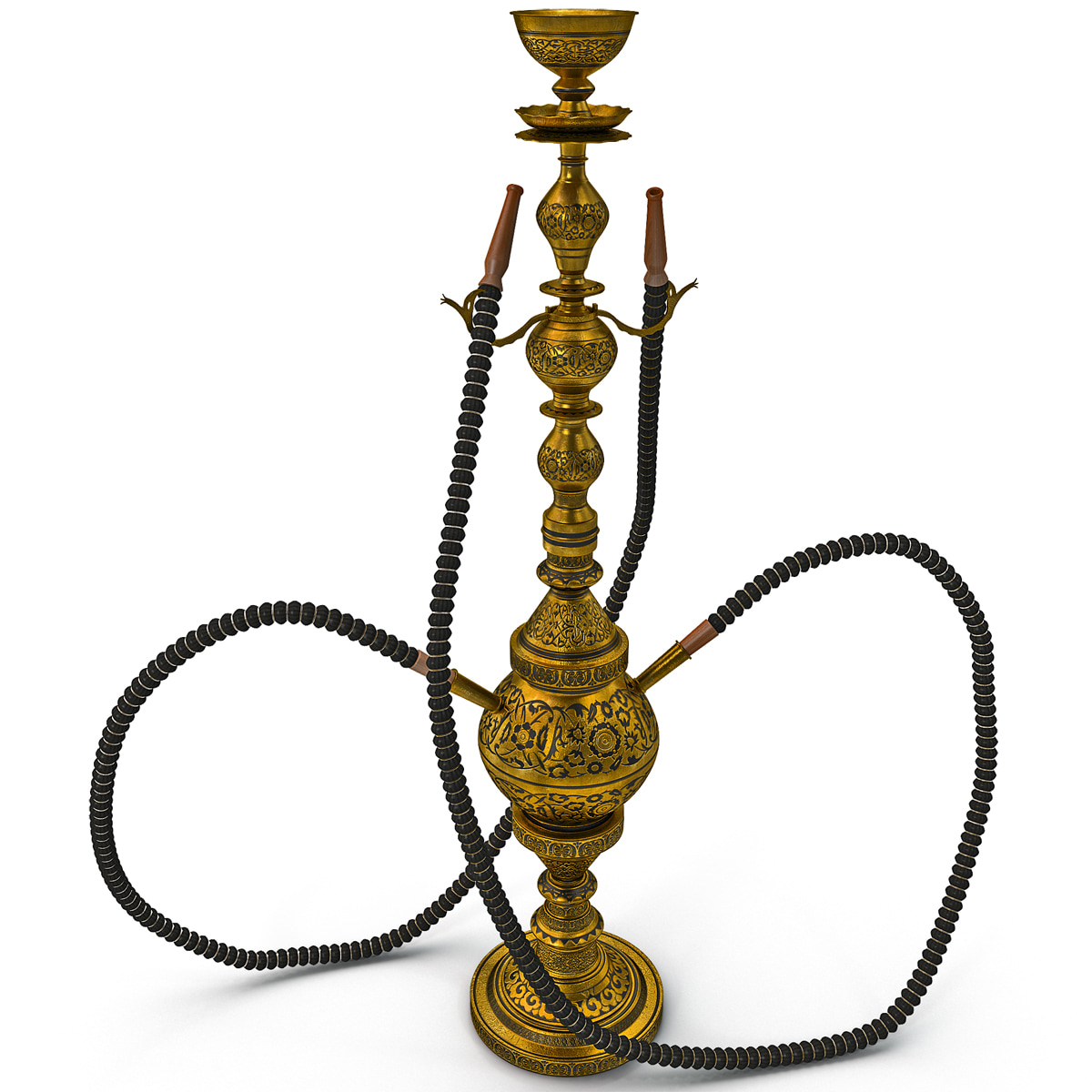 3d model vintage hookah
