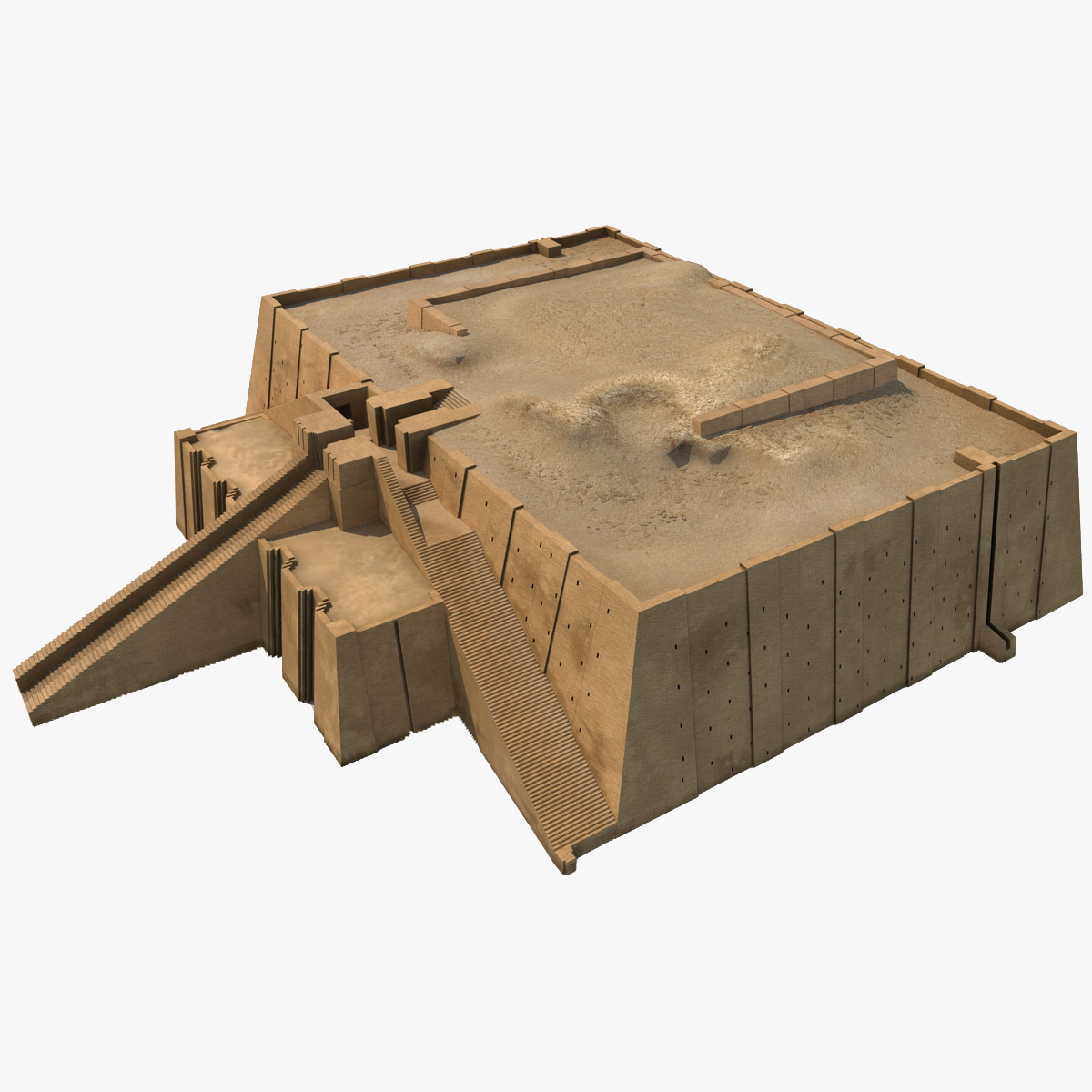3d model ziggurat