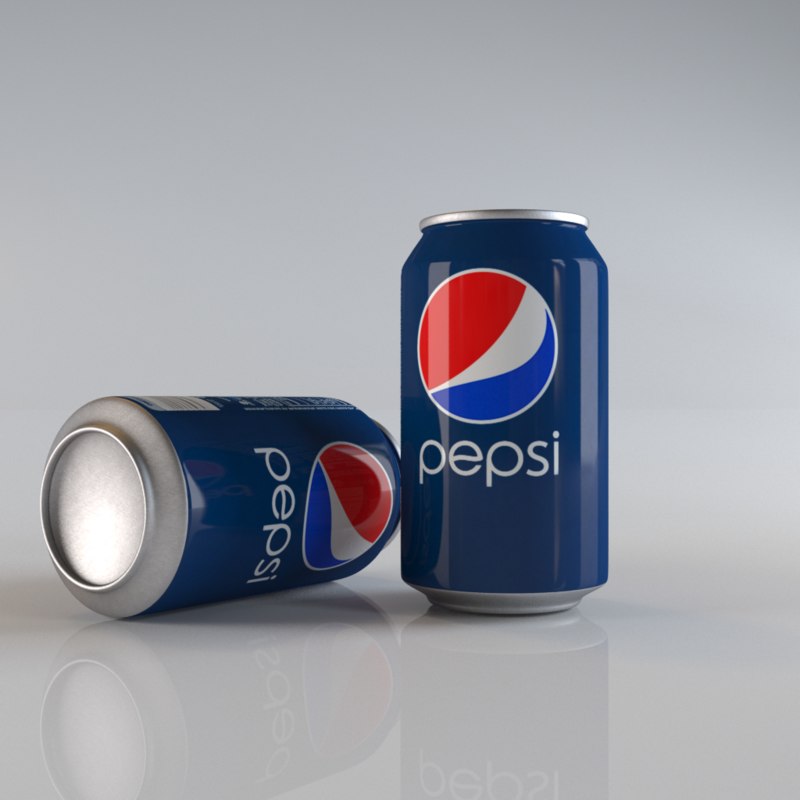 3d pepsi aluminum modeled