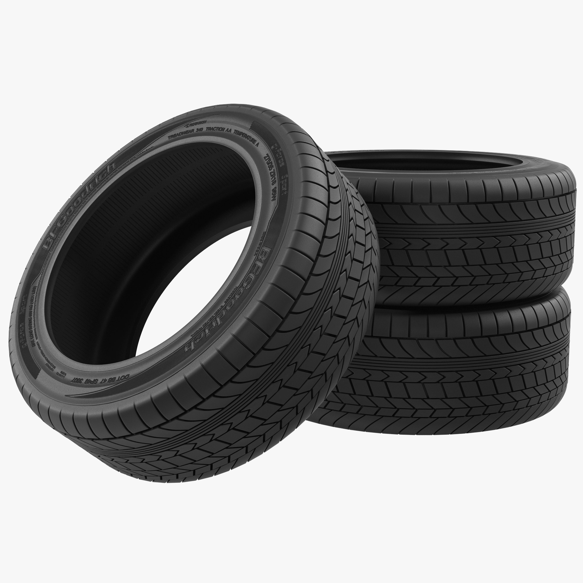 3d stack tires model