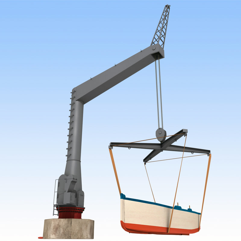 jib crane boat model