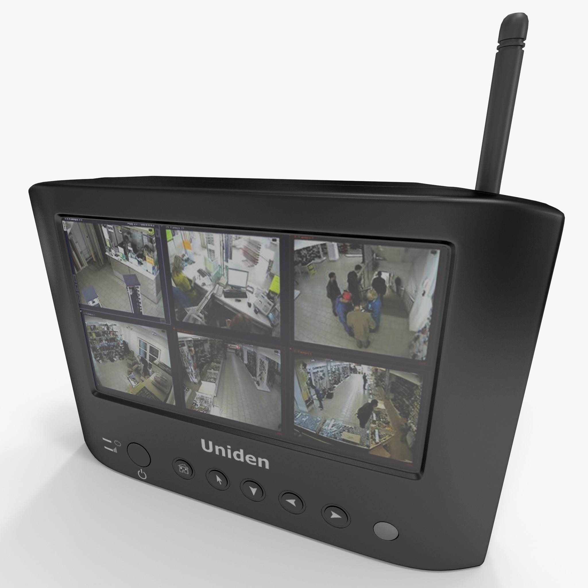 wireless surveillance lcd color 3d max