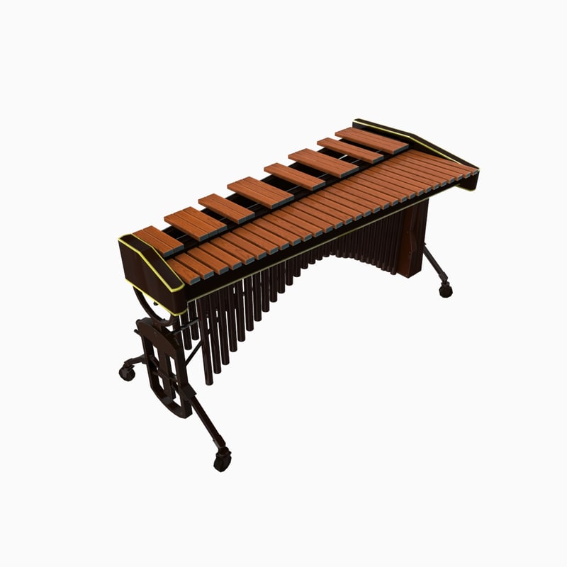xylophone chinese musical 3d obj