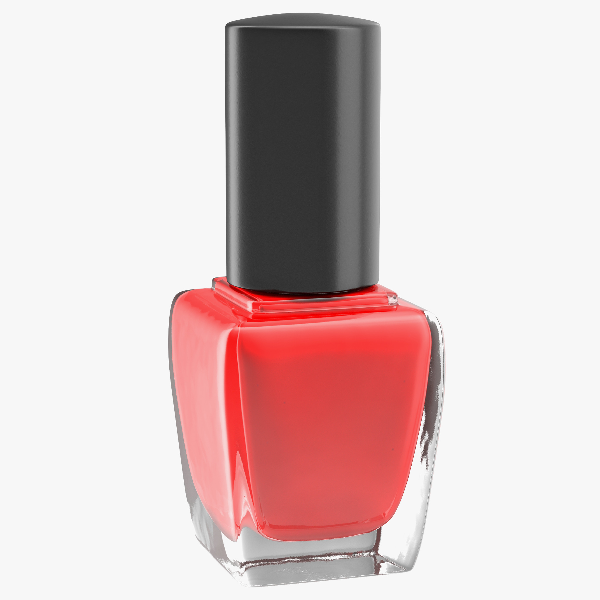 Red Nail Polish Model Red Nail Polish Model