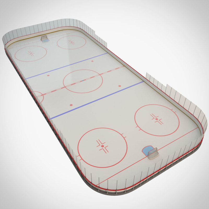 3d hockey rink model