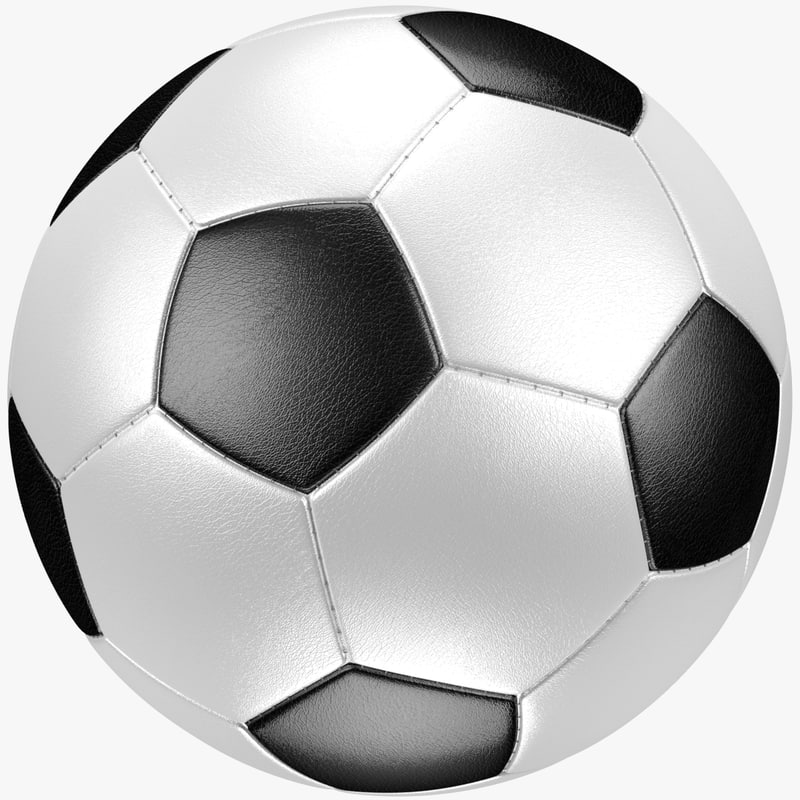 3d classic soccer ball model