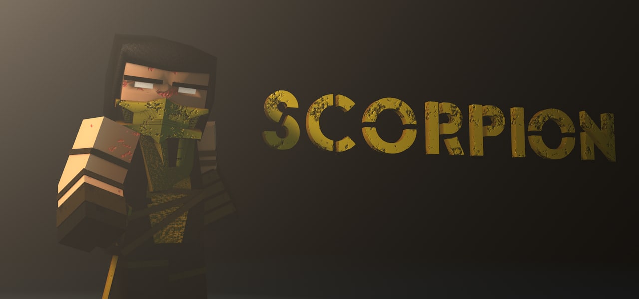 minecraft scorpion 3d c4d