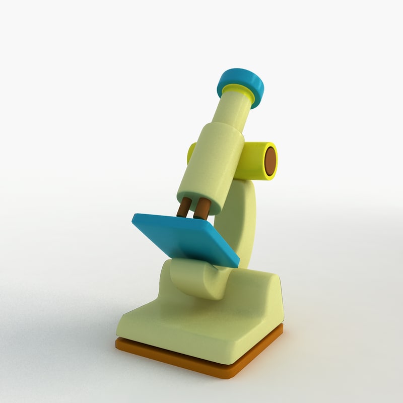 3ds max cartoon microscope