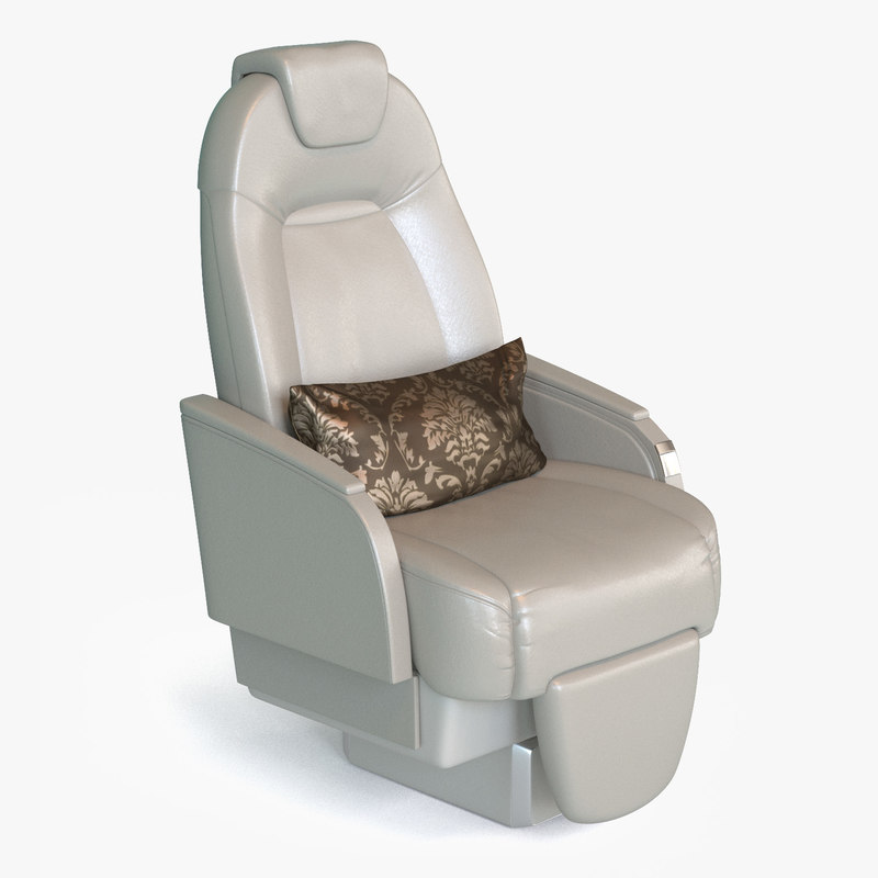 private jet seat 3d obj