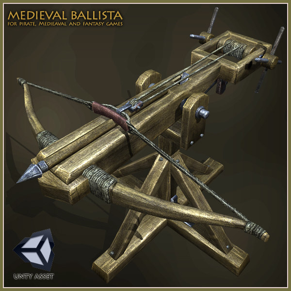 3d model medieval ballista