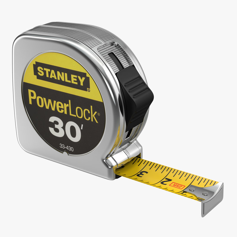 tape measure stanley powerlock 3d model