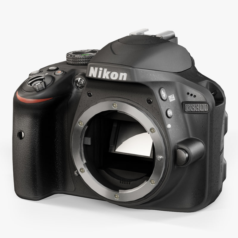 nikon d3300 body 3d obj