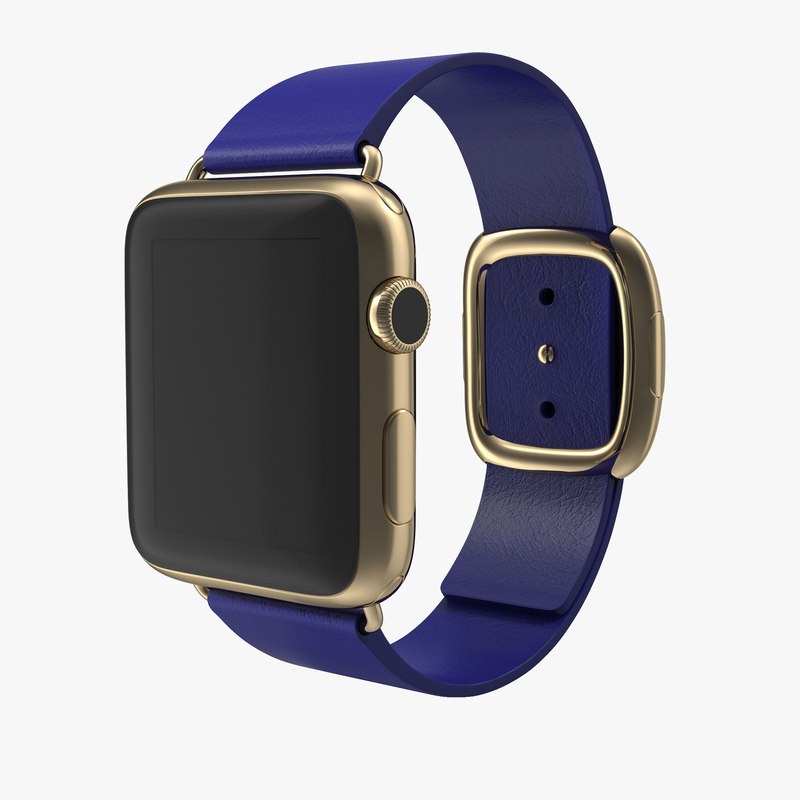 3d model of Apple Watch Soft Blue Leather by 3d_molier International