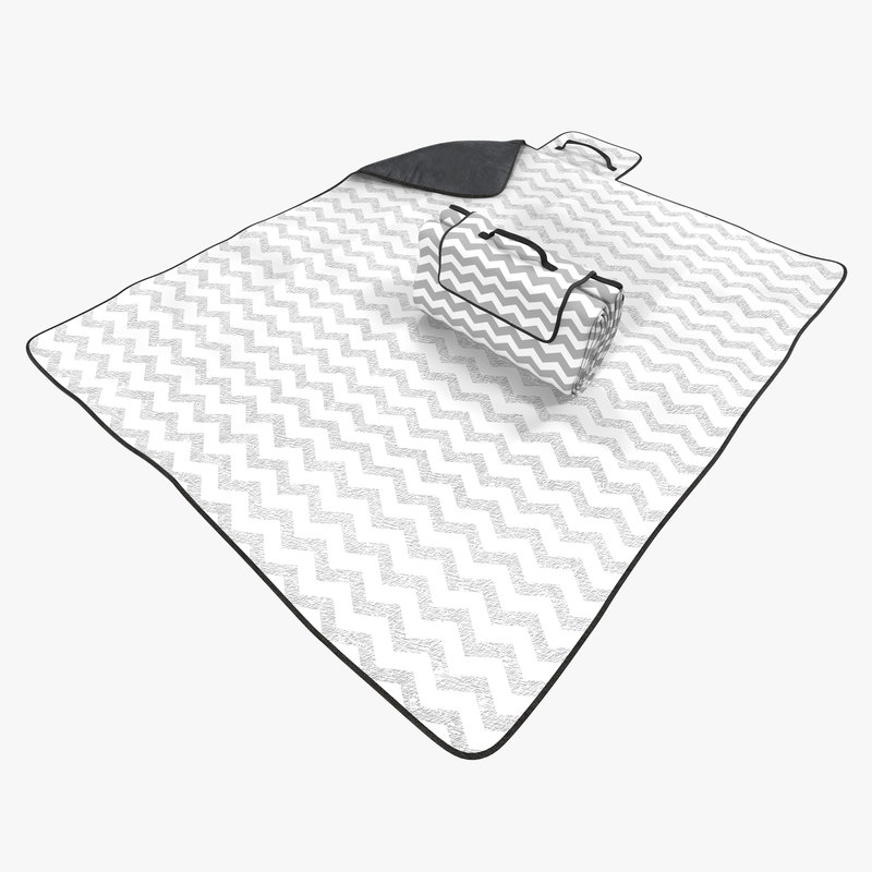 max picnic blanket white set