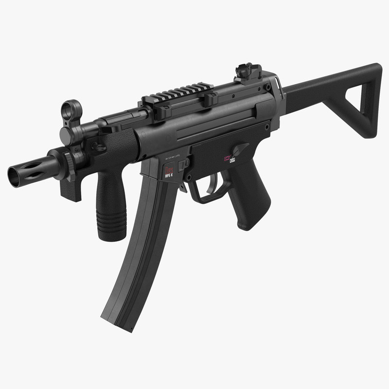 3d model of Assault Rifle MP5K by 3d_molier International