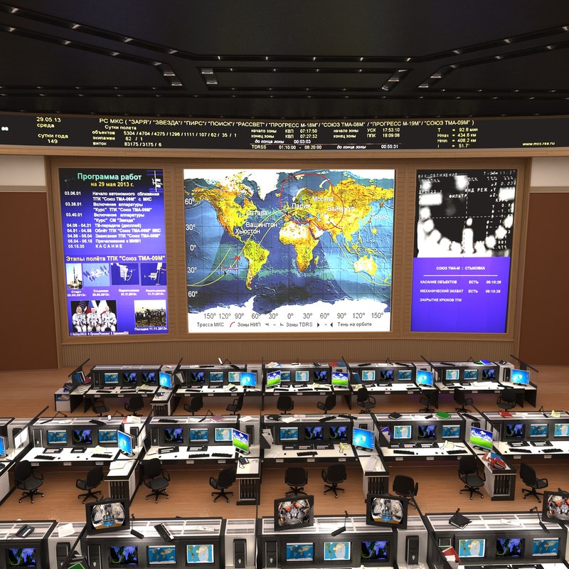 russian mission control center 3d 3ds