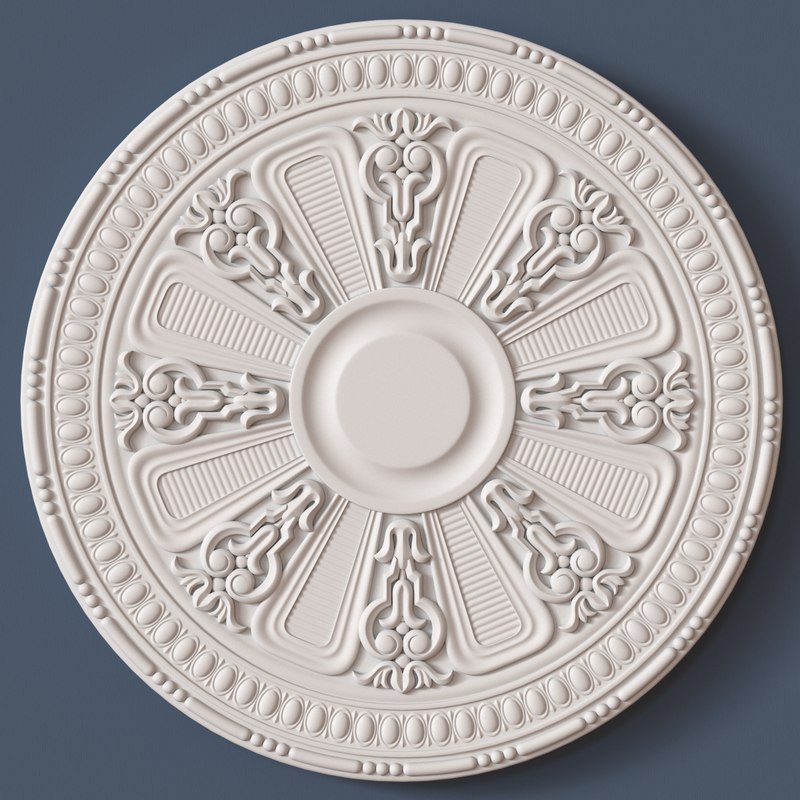 3d model ceiling medallion