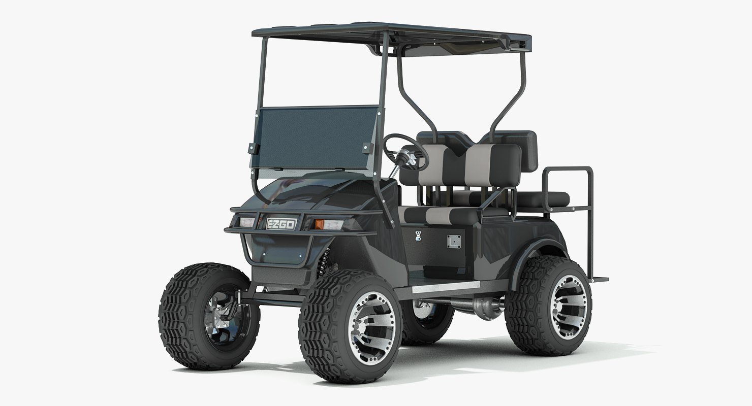 3ds max golf cart ezgo txt