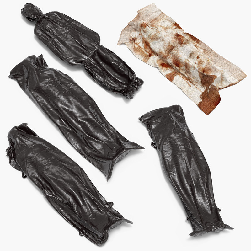 3d model corpses body bags dead