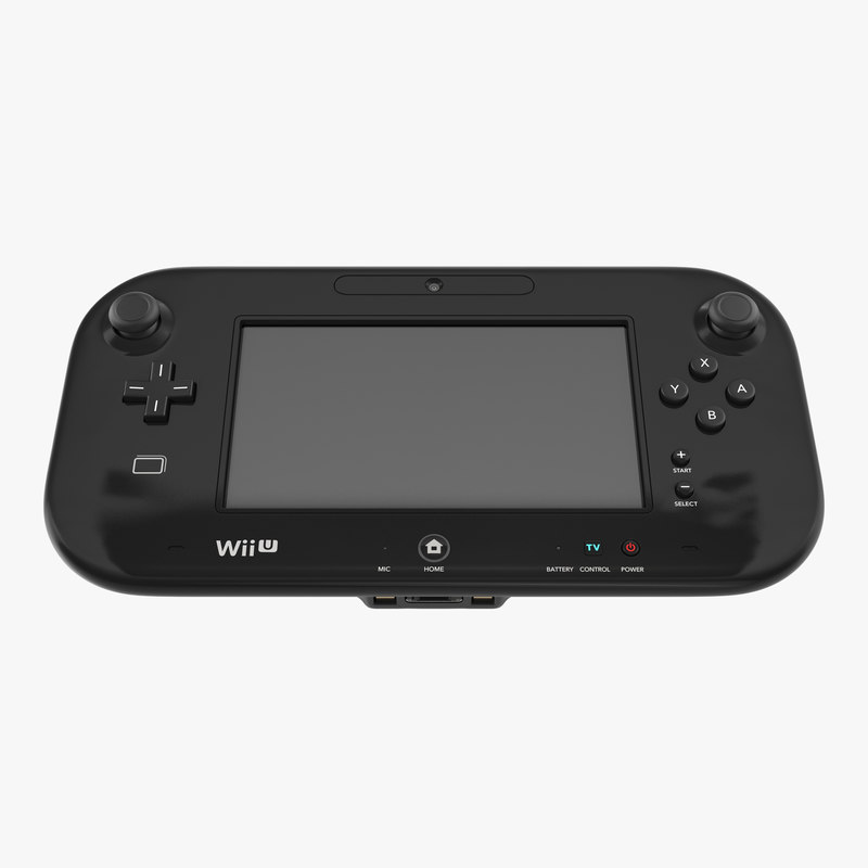 3d model nintendo wii u controller