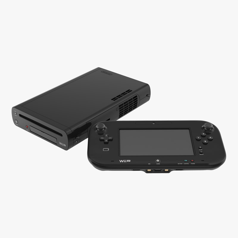 3d model nintendo wii u set