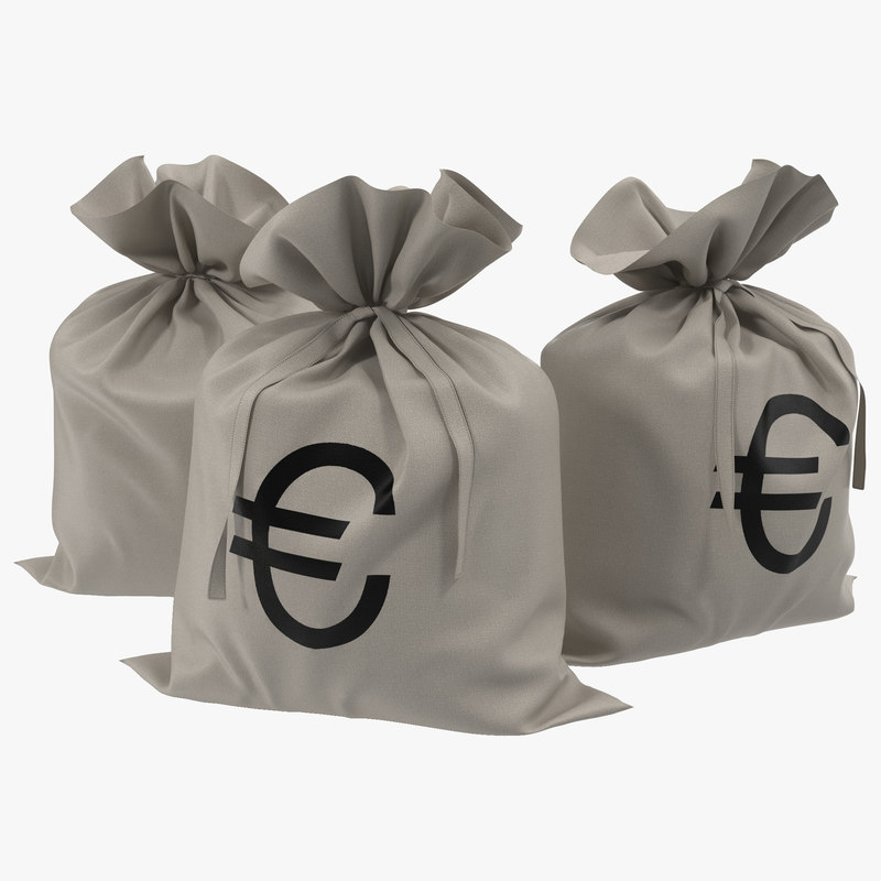 money bag euro obj