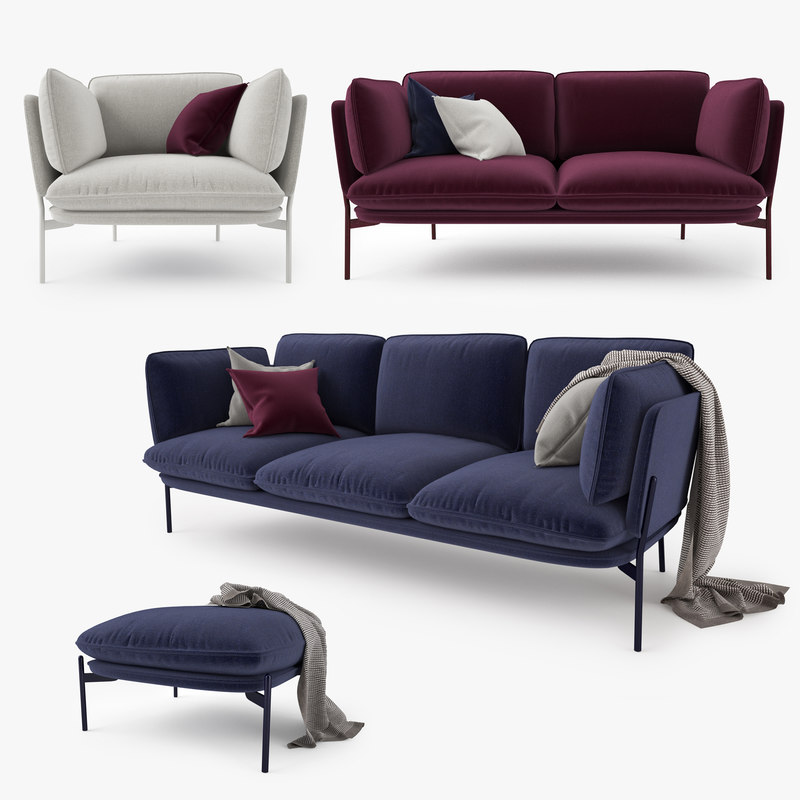 3d Tradition Cloud Sofa Model