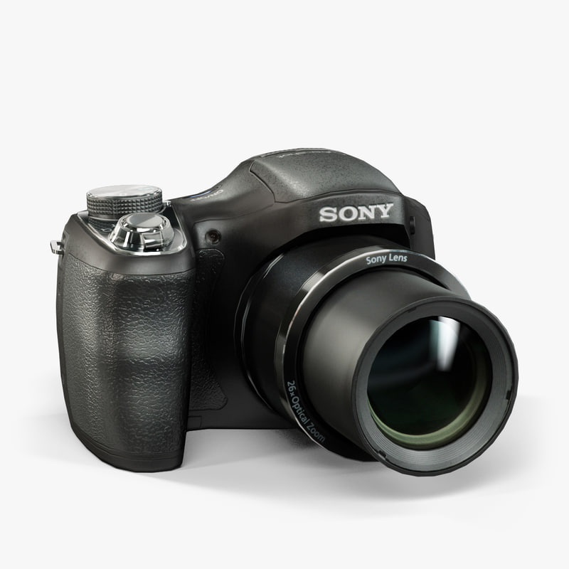 sony dsc h200 black 3d model