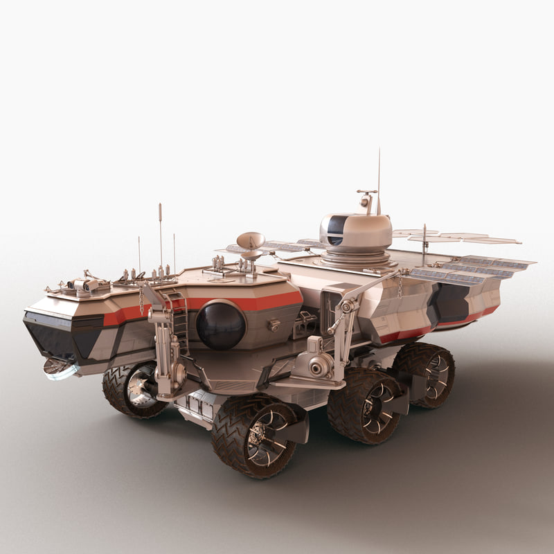 space rover explore 3d model