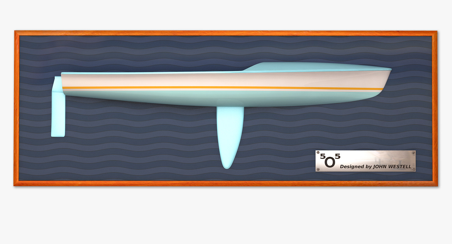 3d model decorative half hull 5o5