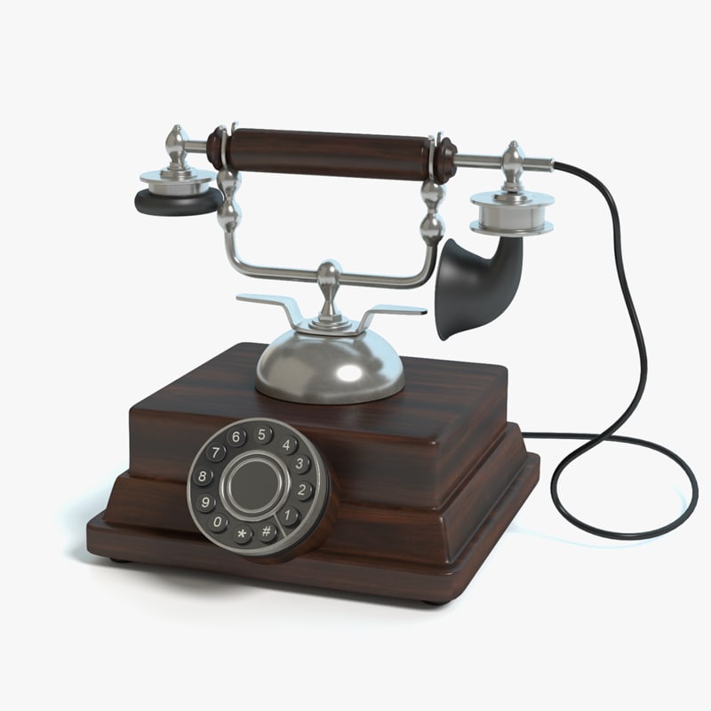 Old Fashioned Wooden Phone Old Fashioned Wooden Phone