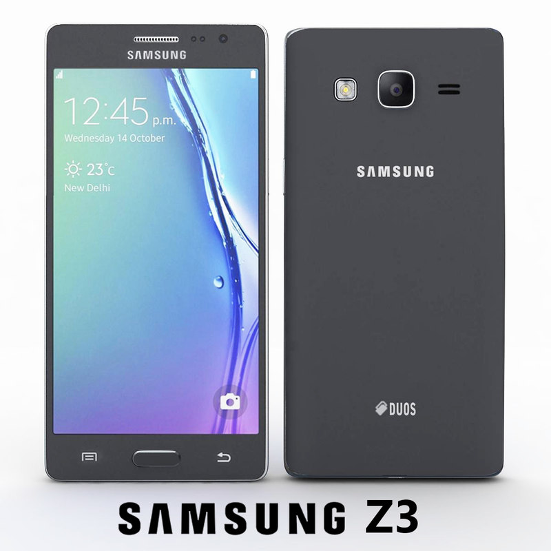 samsung z3 3d model samsung z3 black samsung z3 3d model samsung z3 black