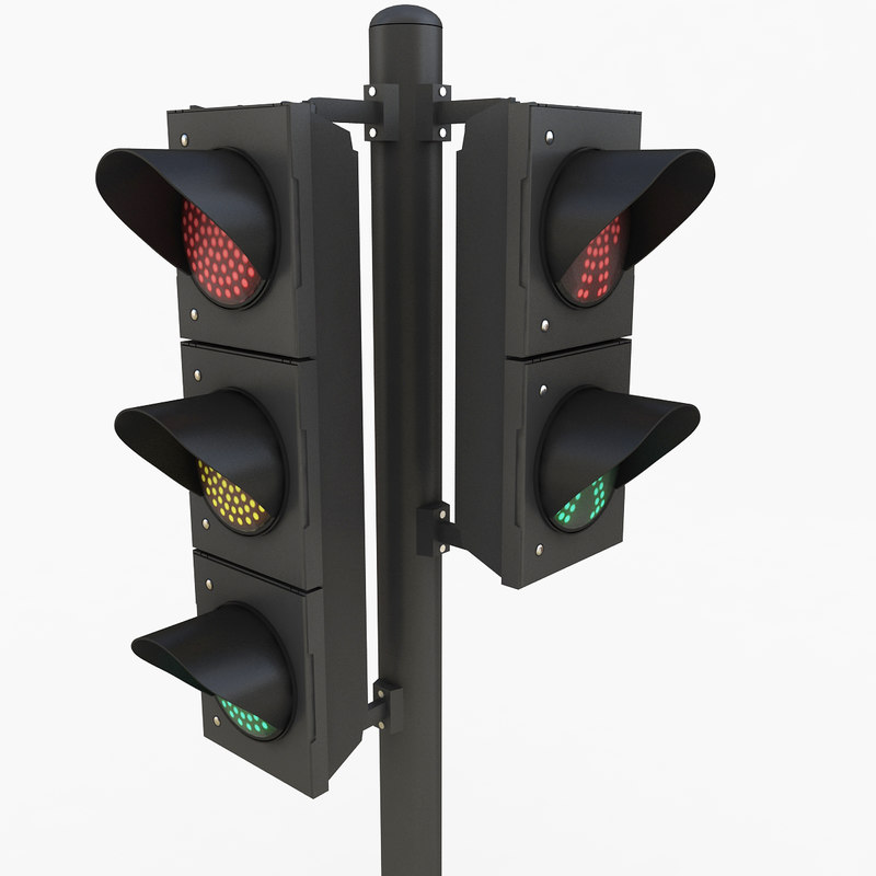 traffic lights 3d model