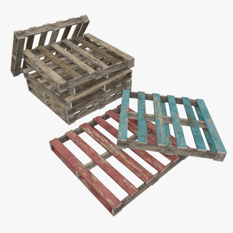 3d australian wooden pallet
