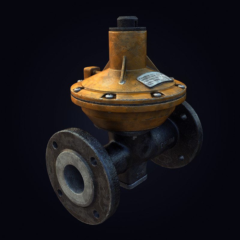 3d model gas pressure regulator