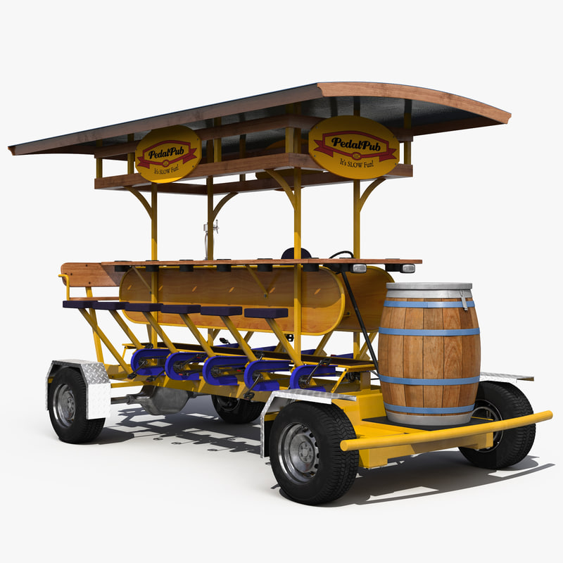 3d model of Pedal Pub Rigged by 3d_molier International