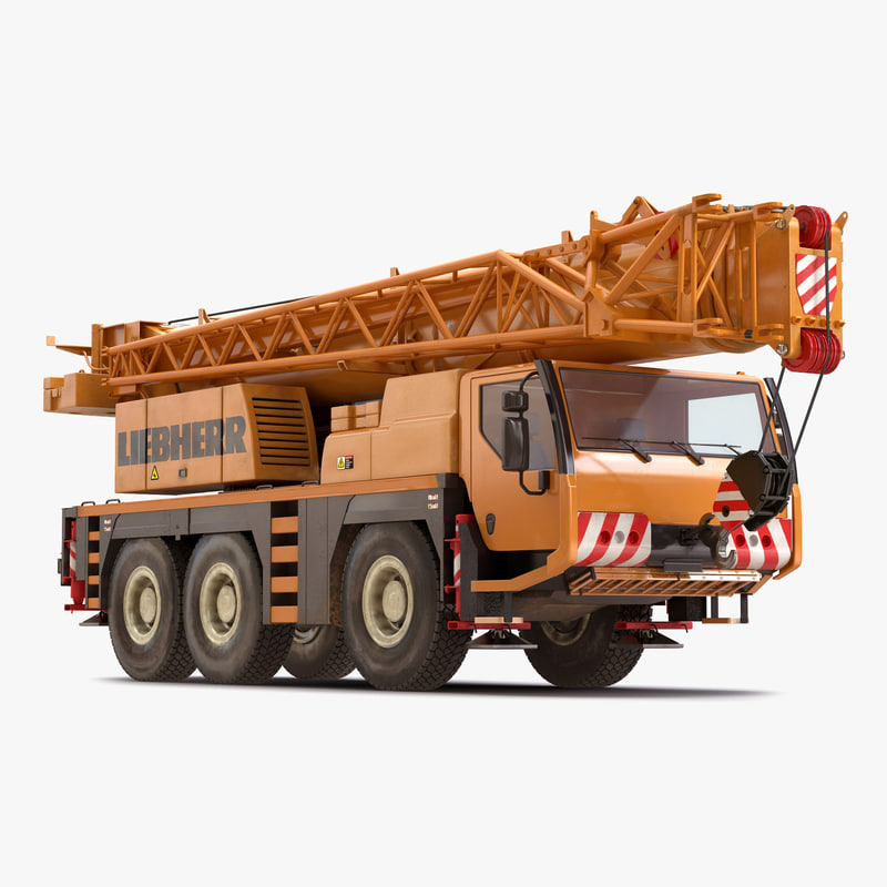 3d model of Compact Mobile Crane Liebherr by 3d_molier International