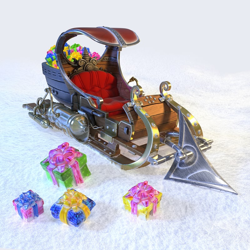 sleigh sledges sleds 3ds
