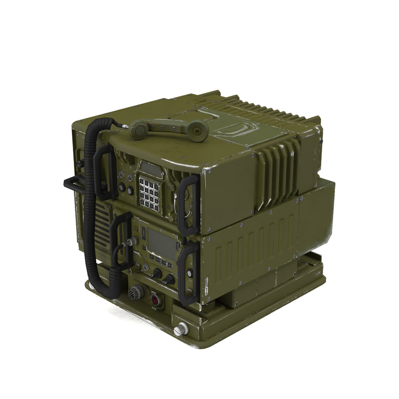 3d model military transceiver
