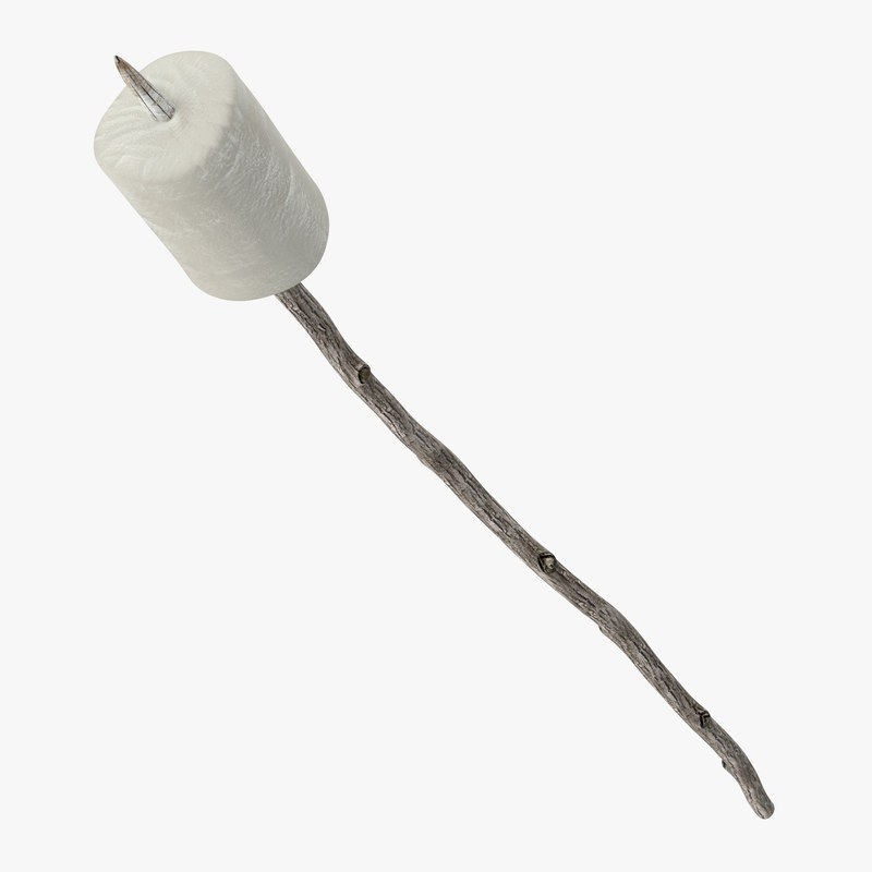 marshmallow stick 3d c4d