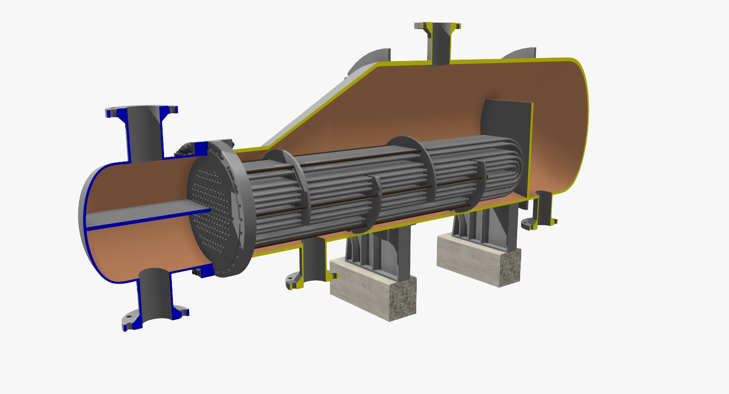 kettle heat exchanger 3d max