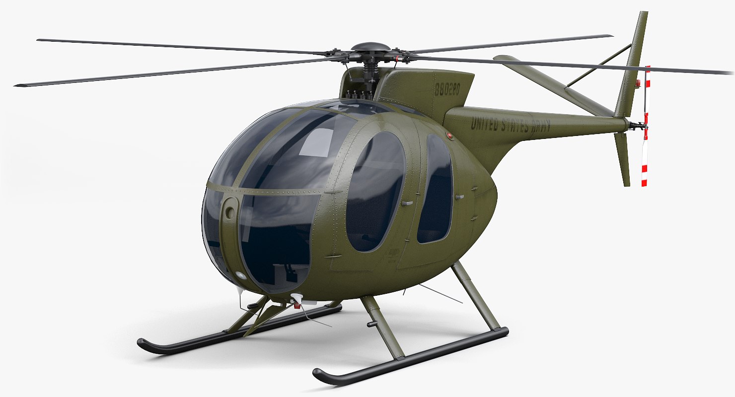 3d model hughes md 500