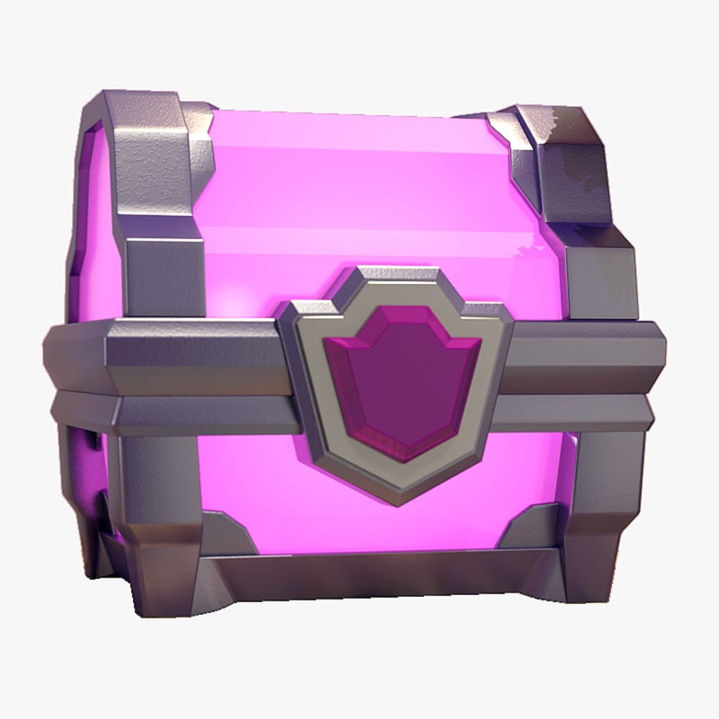 3d clash magical chest model